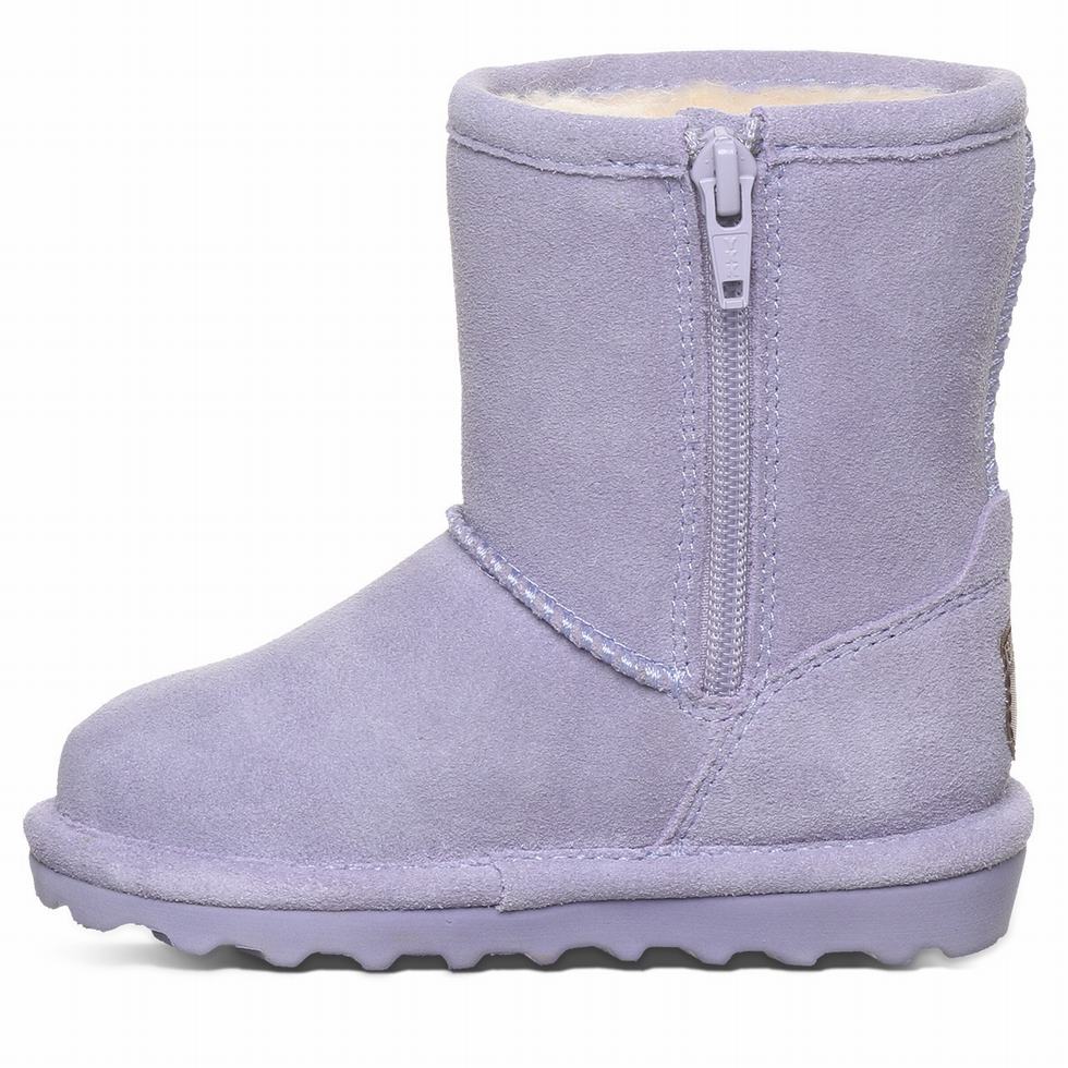 Kozaki Dziecięce Bearpaw Elle Toddler Zipper Fioletowe | IBM4762UC