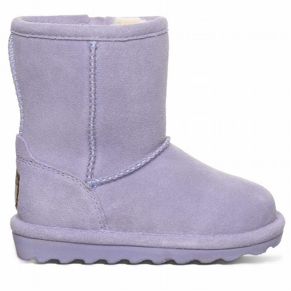 Kozaki Dziecięce Bearpaw Elle Toddler Zipper Fioletowe | IBM4762UC