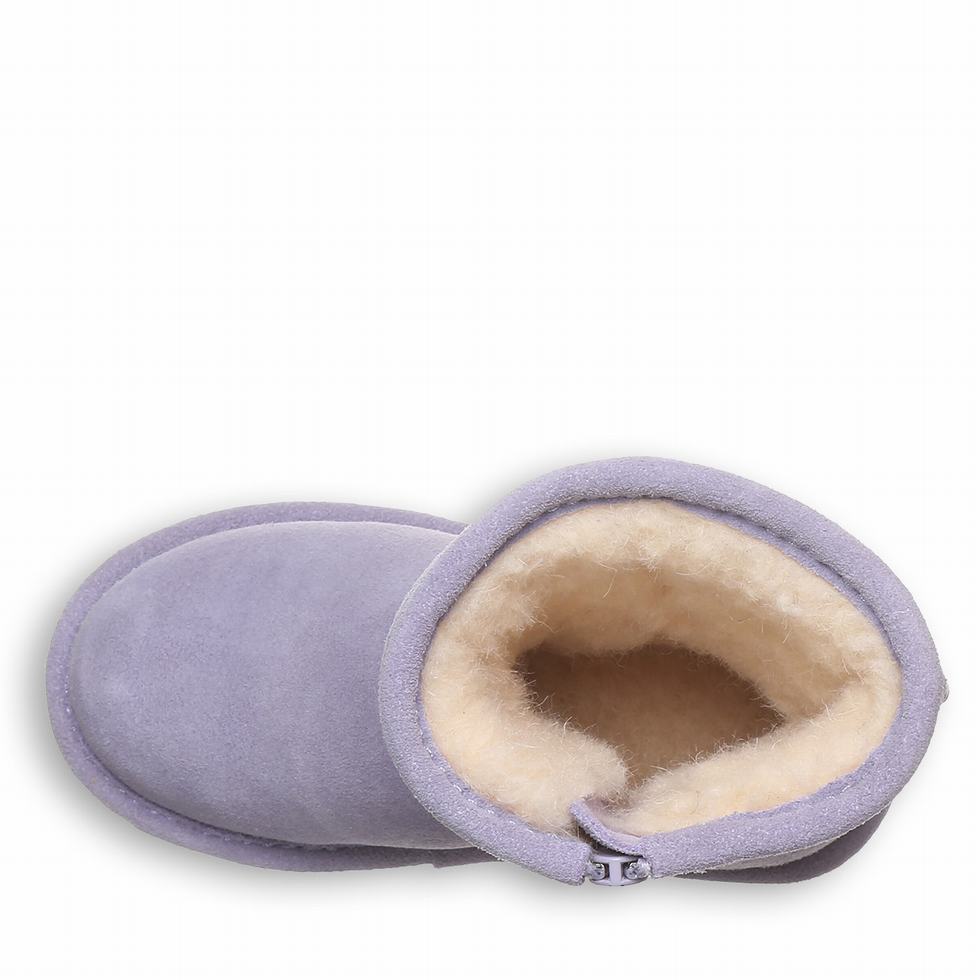 Kozaki Dziecięce Bearpaw Elle Toddler Zipper Fioletowe | IBM4762UC