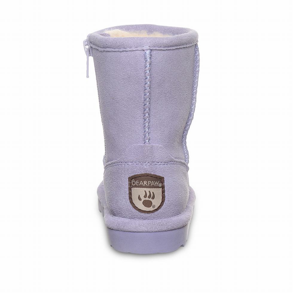 Kozaki Dziecięce Bearpaw Elle Toddler Zipper Fioletowe | IBM4762UC