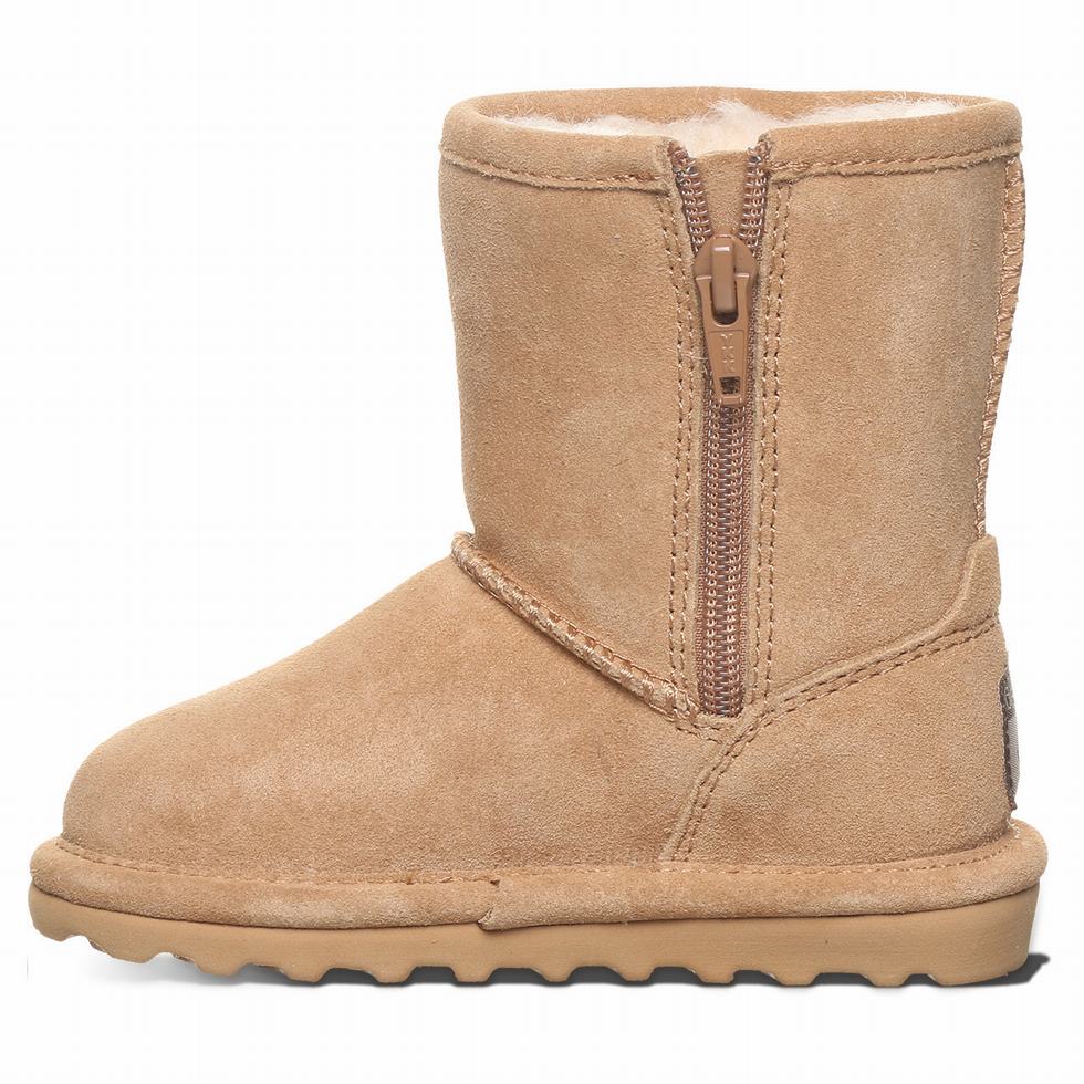 Kozaki Dziecięce Bearpaw Elle Toddler Zipper Brązowe | ZDI3283EL