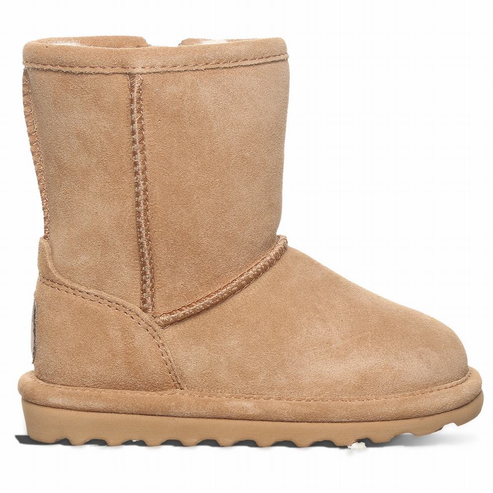 Kozaki Dziecięce Bearpaw Elle Toddler Zipper Brązowe | ZDI3283EL