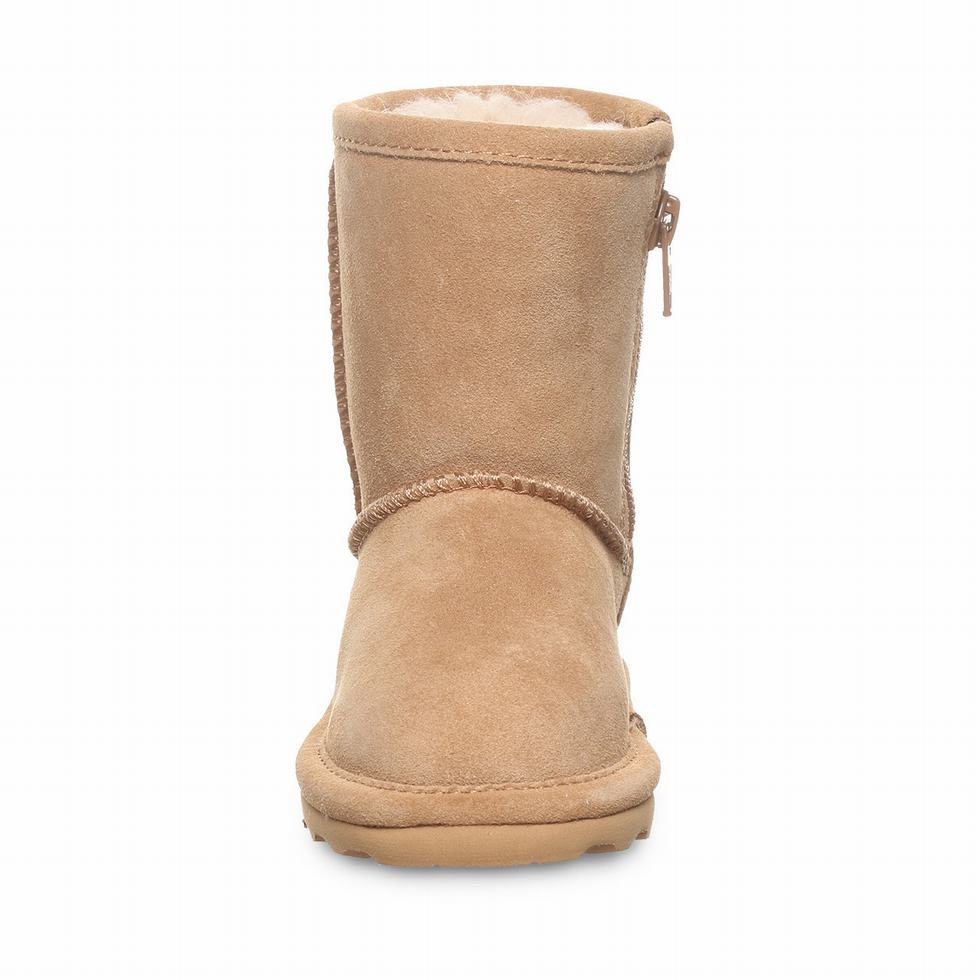 Kozaki Dziecięce Bearpaw Elle Toddler Zipper Brązowe | ZDI3283EL