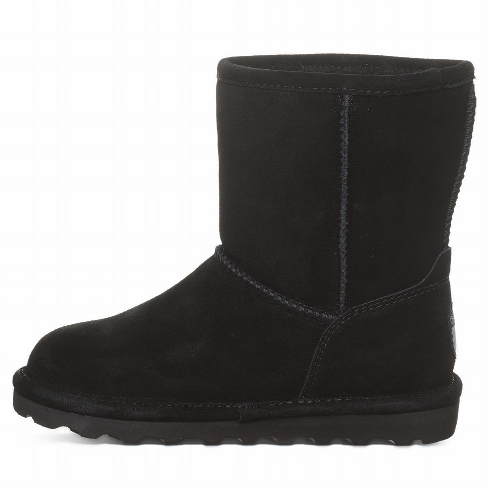 Kozaki Dziecięce Bearpaw Elle Youth Czarne | DBX9552HE