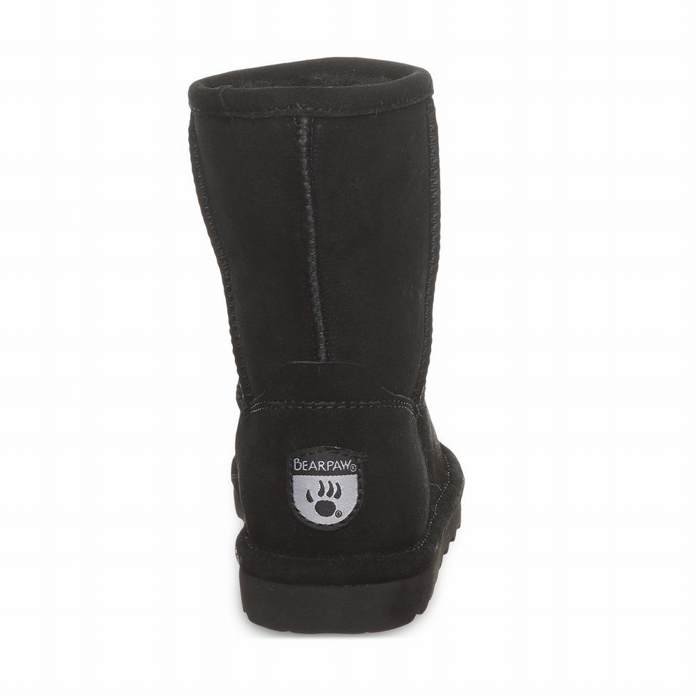 Kozaki Dziecięce Bearpaw Elle Youth Czarne | DBX9552HE