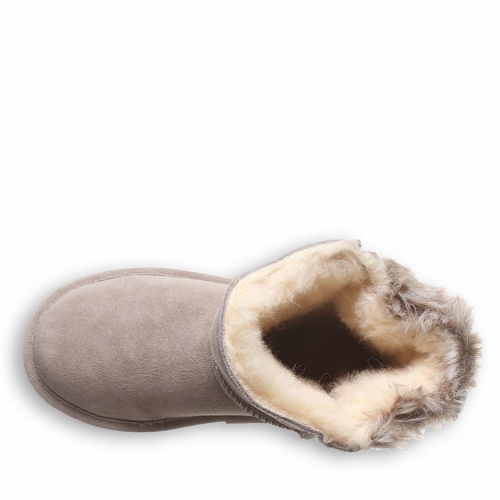 Kozaki Dziecięce Bearpaw Eloise Youth Szare | QOI664WG