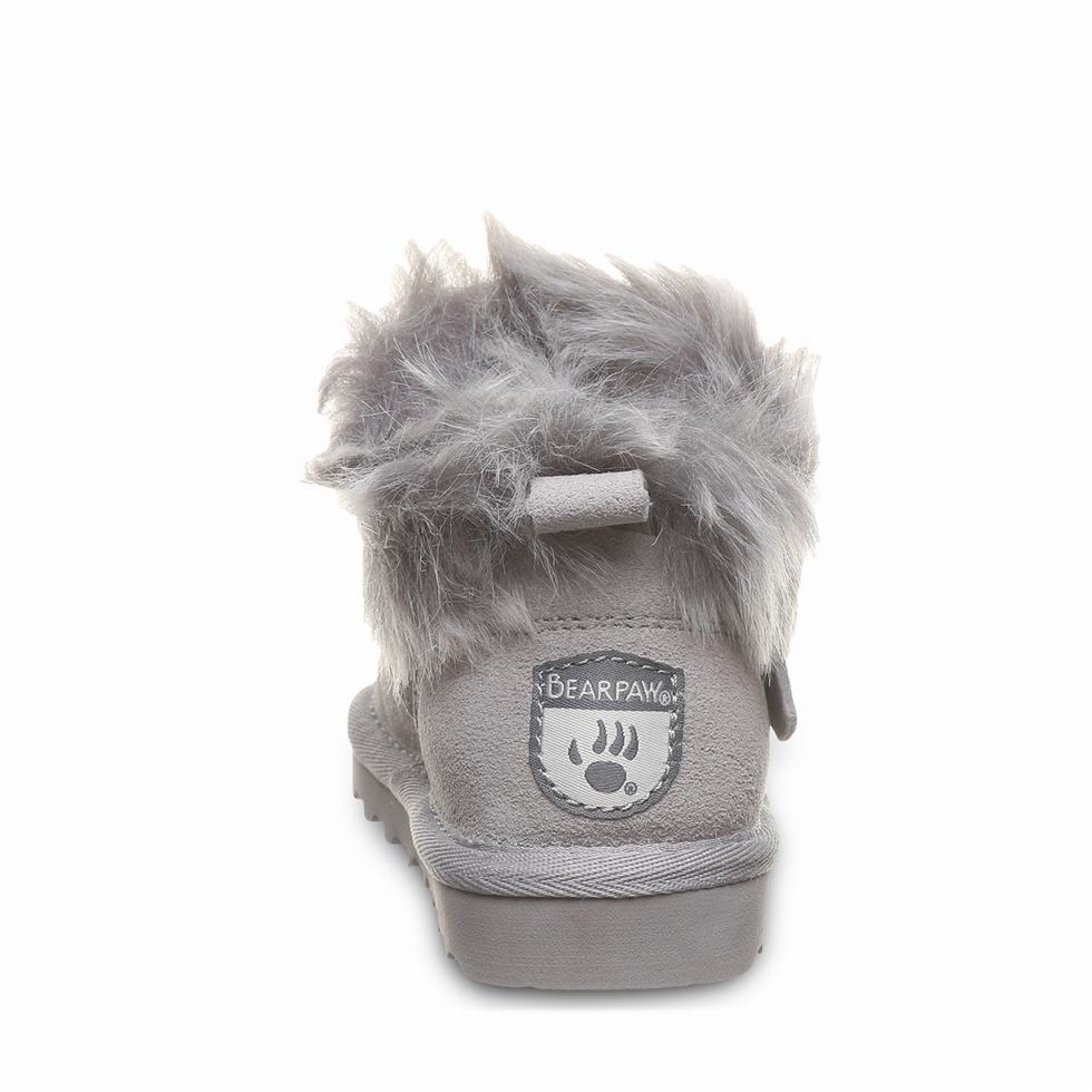 Kozaki Dziecięce Bearpaw Jasmine Toddler Szare | OUM2080LZ