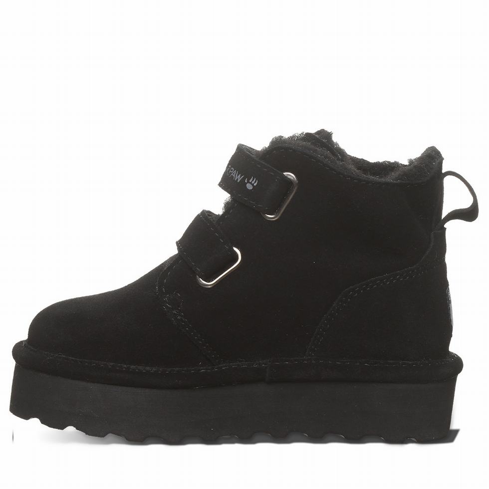 Kozaki Dziecięce Bearpaw Retro Larisa Youth Czarne | MCE5928IS