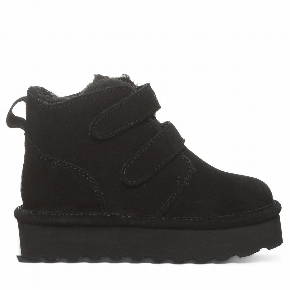 Kozaki Dziecięce Bearpaw Retro Larisa Youth Czarne | MCE5928IS