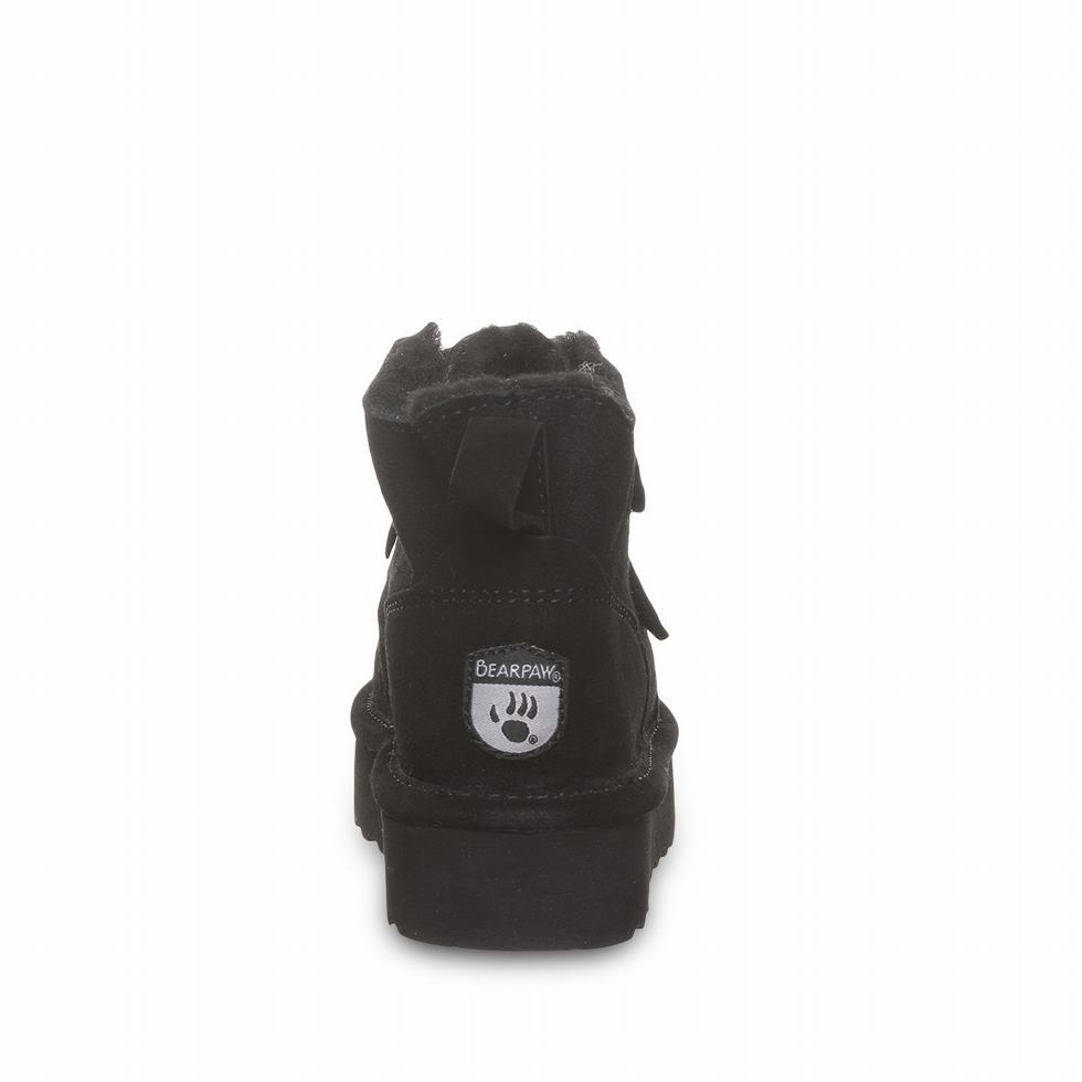 Kozaki Dziecięce Bearpaw Retro Larisa Youth Czarne | MCE5928IS