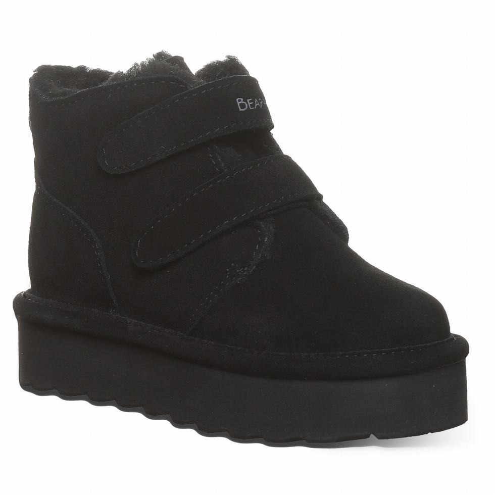 Kozaki Dziecięce Bearpaw Retro Larisa Youth Czarne | MCE5928IS