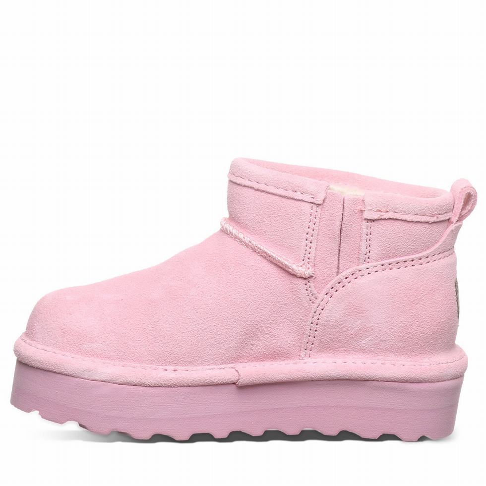 Kozaki Dziecięce Bearpaw Retro Shorty Youth Różowe | XYZ6678GF