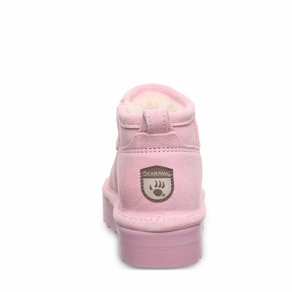 Kozaki Dziecięce Bearpaw Retro Shorty Youth Różowe | XYZ6678GF