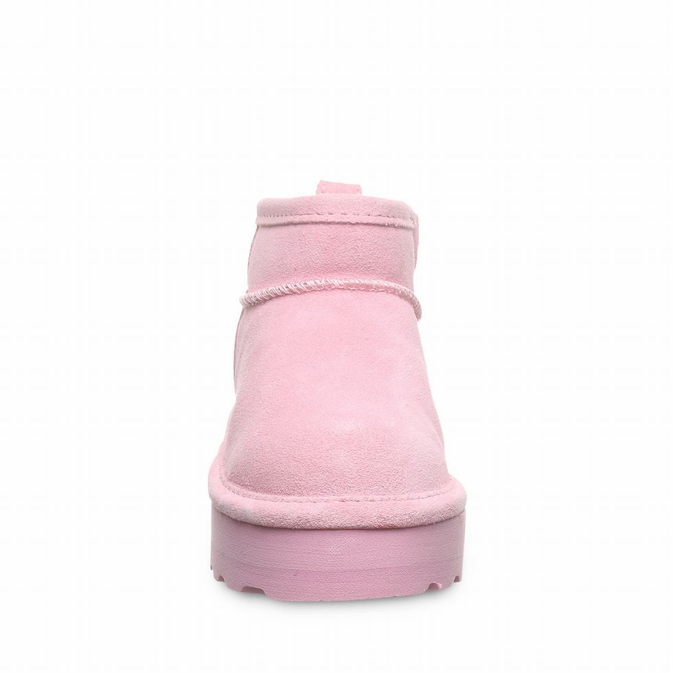 Kozaki Dziecięce Bearpaw Retro Shorty Youth Różowe | XYZ6678GF