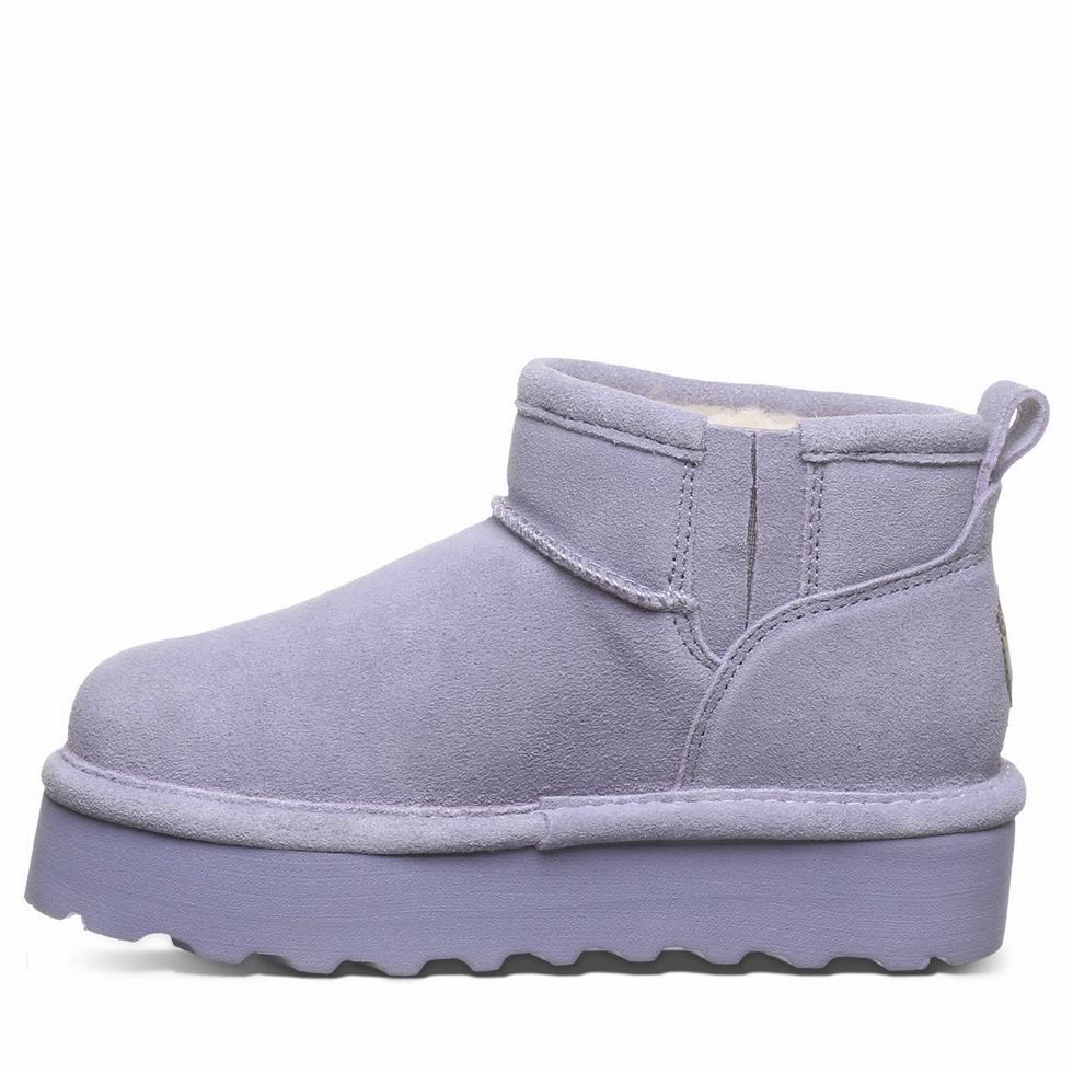 Kozaki Dziecięce Bearpaw Retro Shorty Youth Fioletowe | WIU2424LC