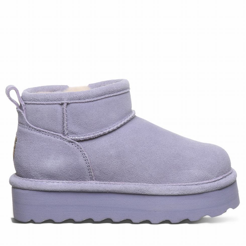 Kozaki Dziecięce Bearpaw Retro Shorty Youth Fioletowe | WIU2424LC