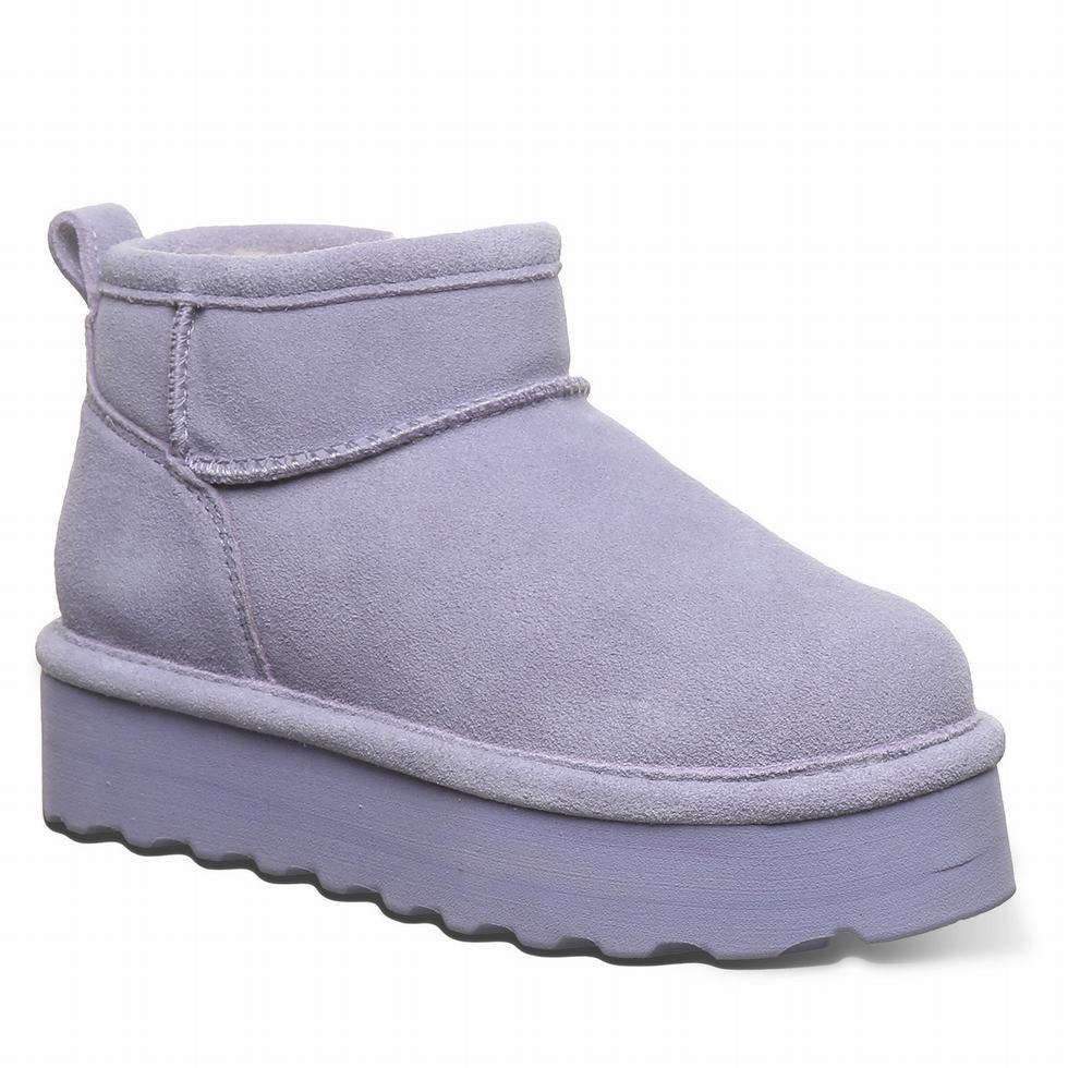 Kozaki Dziecięce Bearpaw Retro Shorty Youth Fioletowe | WIU2424LC