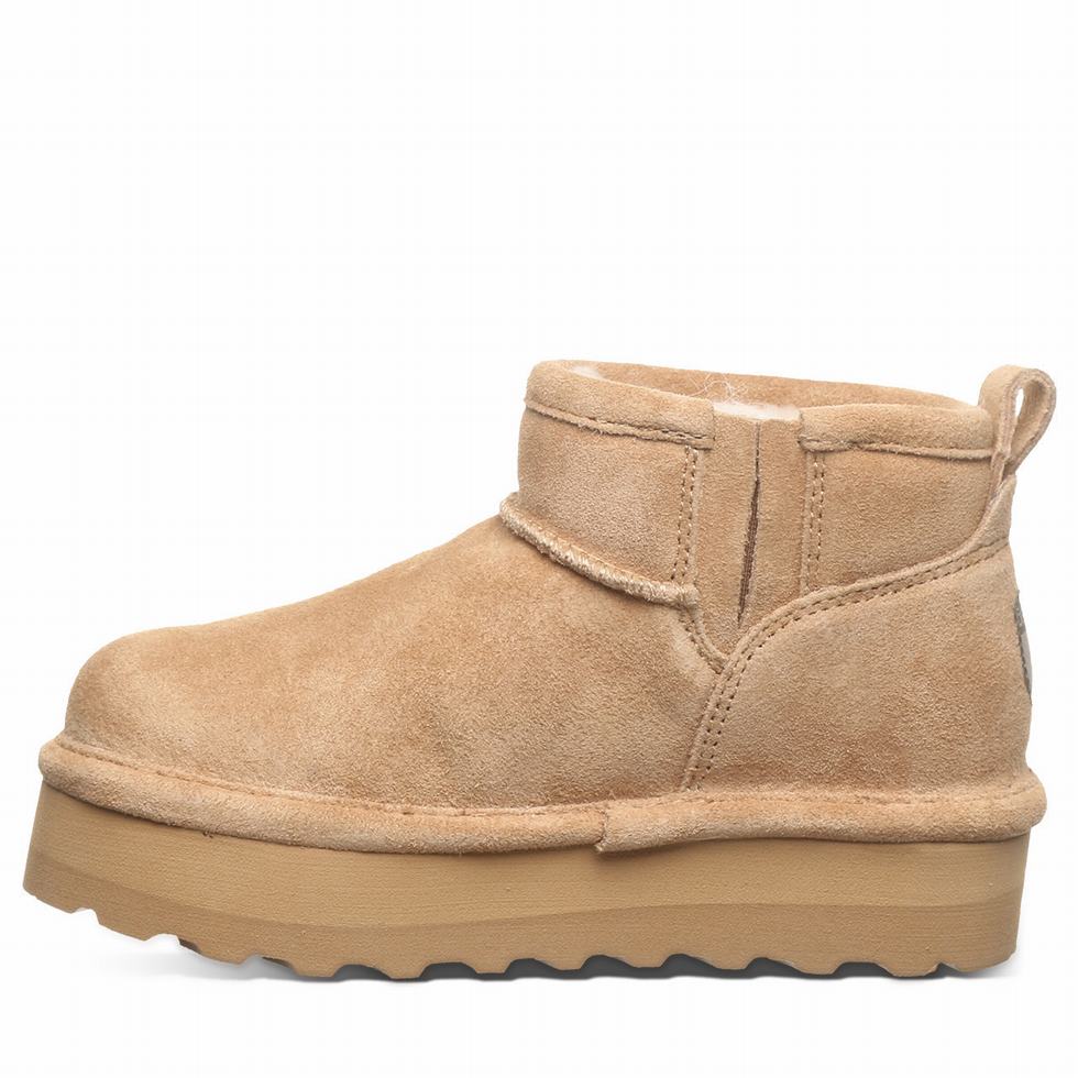 Kozaki Dziecięce Bearpaw Retro Shorty Youth Brązowe | JZQ3065SV