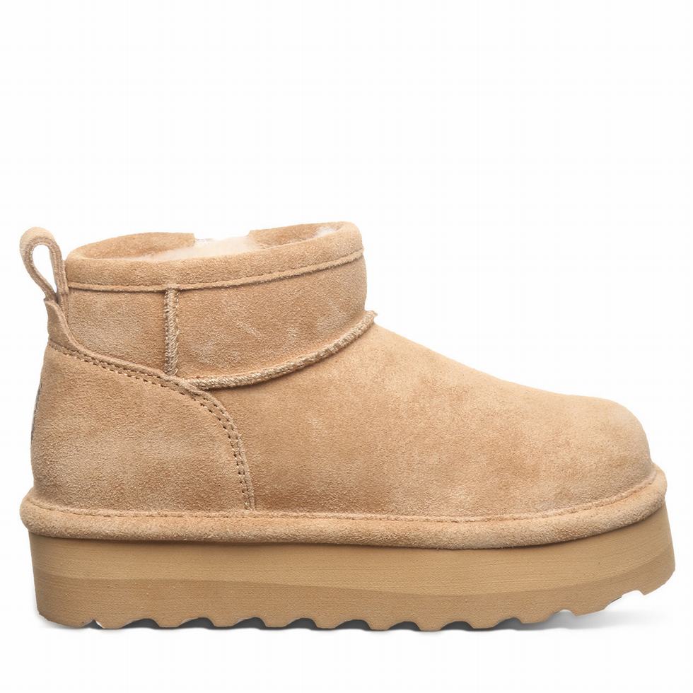 Kozaki Dziecięce Bearpaw Retro Shorty Youth Brązowe | JZQ3065SV