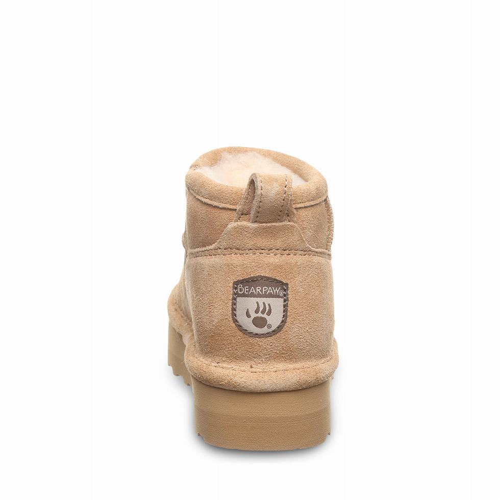 Kozaki Dziecięce Bearpaw Retro Shorty Youth Brązowe | JZQ3065SV