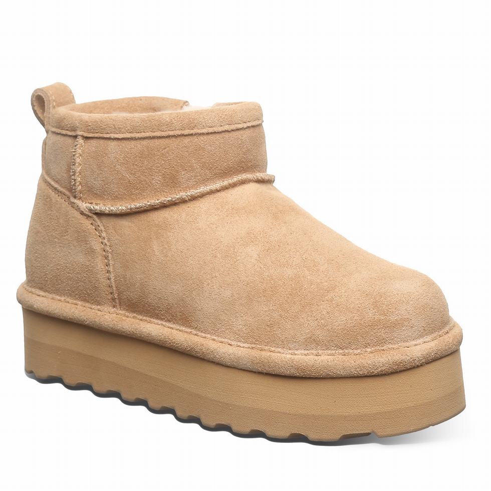 Kozaki Dziecięce Bearpaw Retro Shorty Youth Brązowe | JZQ3065SV