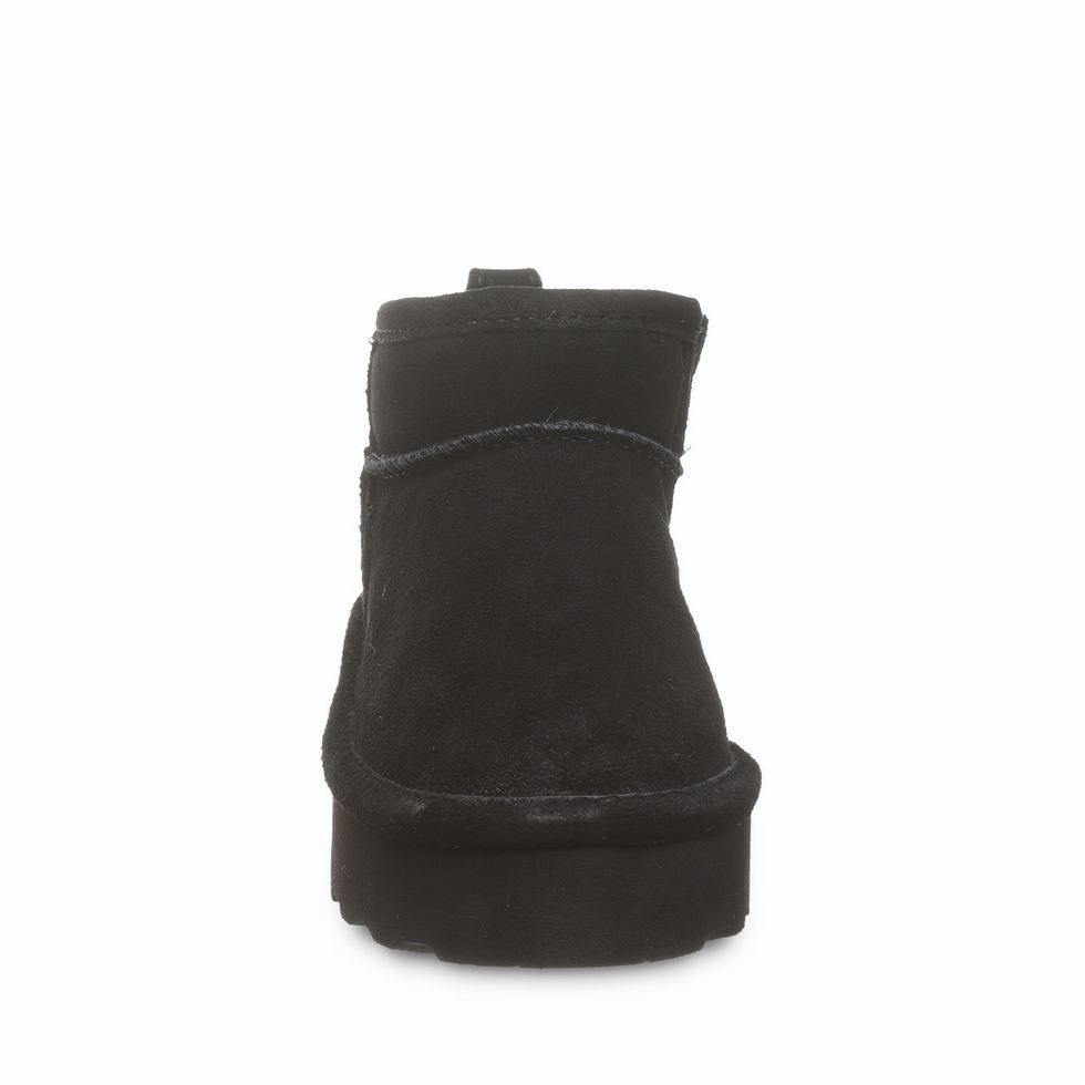 Kozaki Dziecięce Bearpaw Retro Shorty Youth Czarne | UFJ6698YU