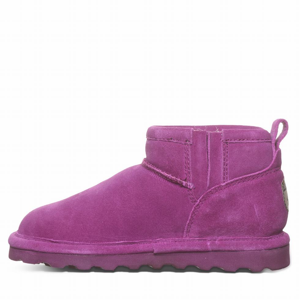 Kozaki Dziecięce Bearpaw Shorty Youth Fioletowe | TOP43CR