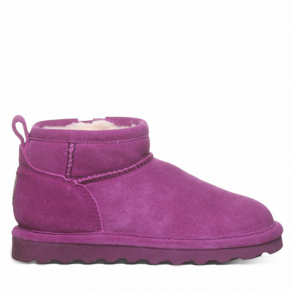 Kozaki Dziecięce Bearpaw Shorty Youth Fioletowe | TOP43CR