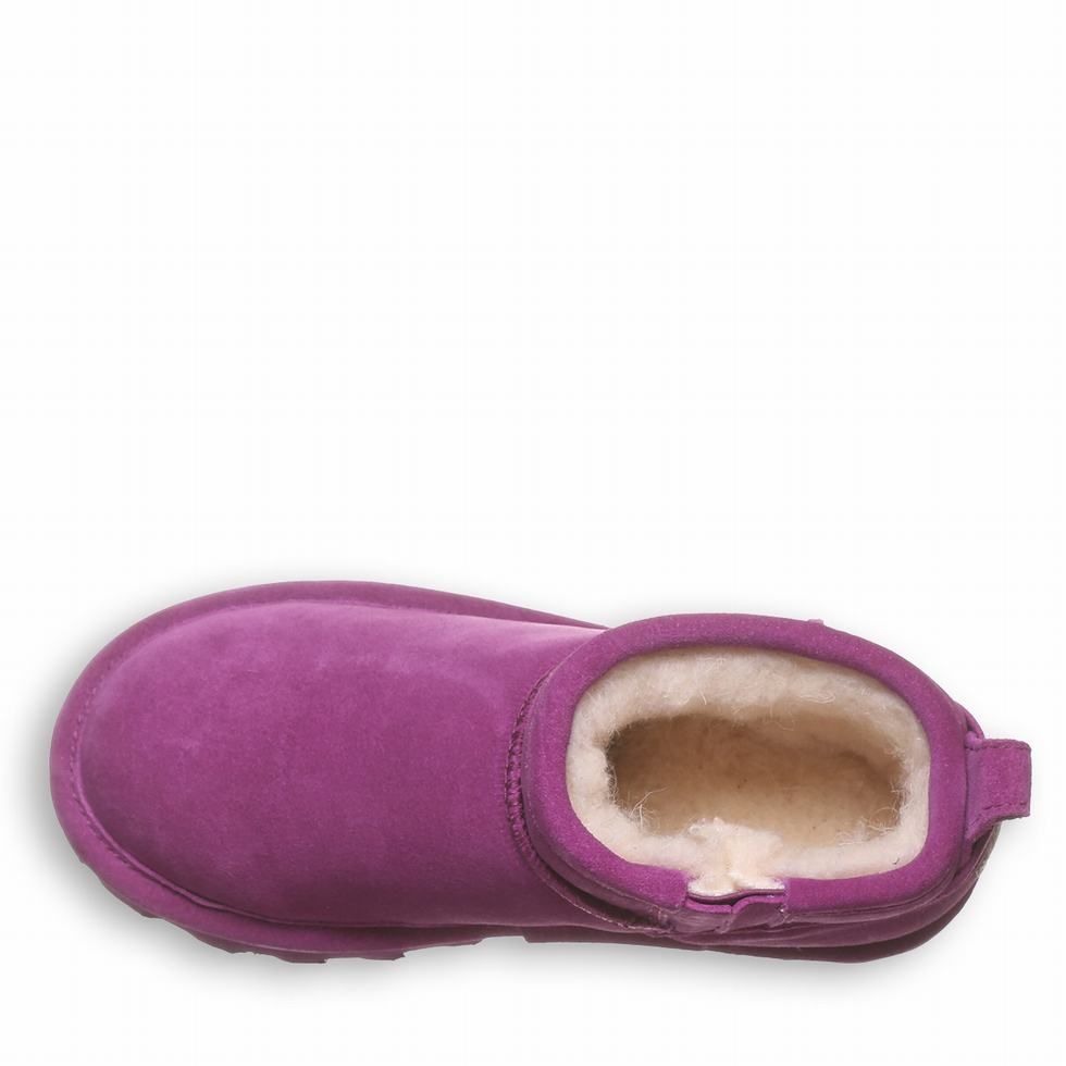 Kozaki Dziecięce Bearpaw Shorty Youth Fioletowe | TOP43CR