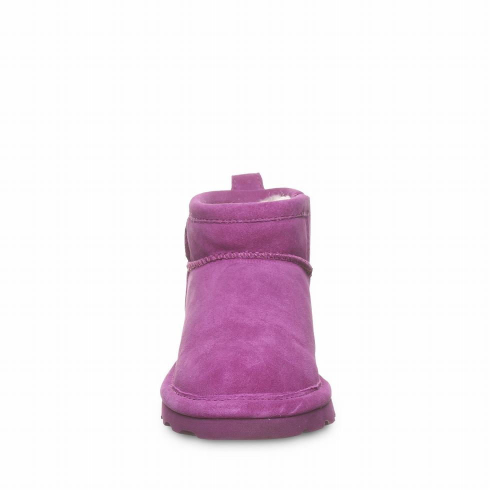 Kozaki Dziecięce Bearpaw Shorty Youth Fioletowe | TOP43CR