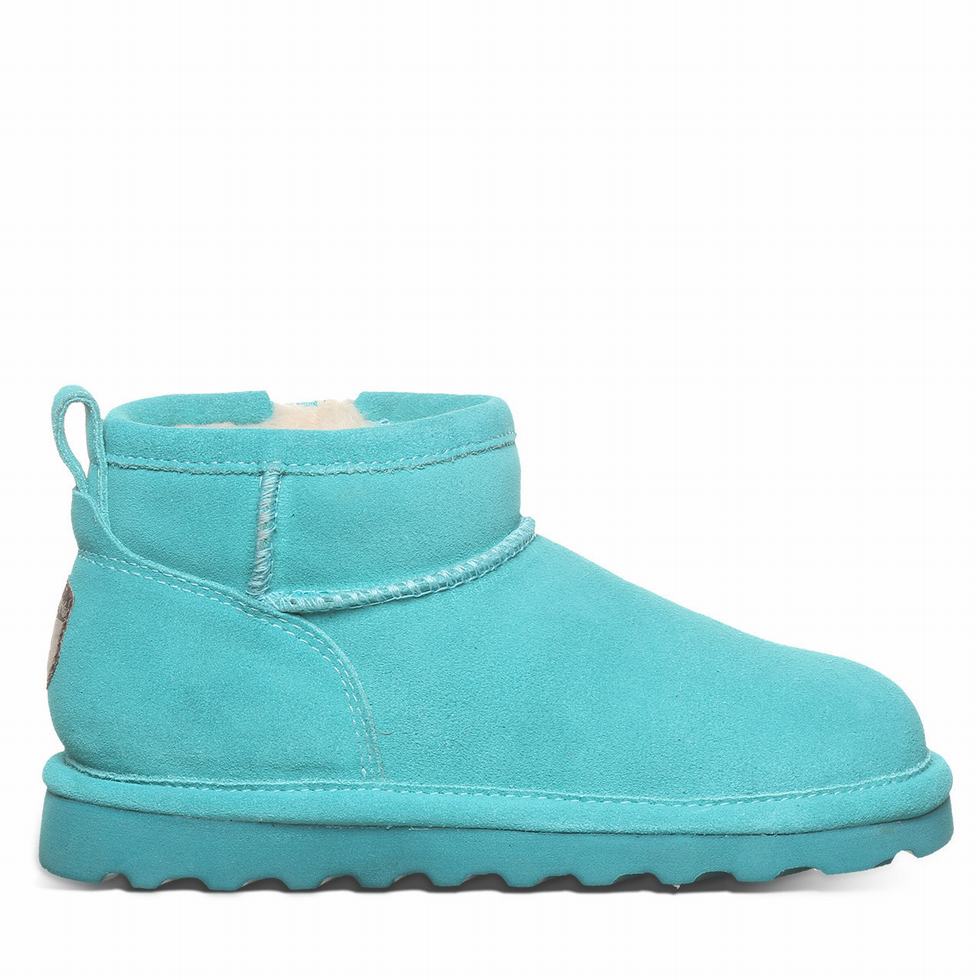 Kozaki Dziecięce Bearpaw Shorty Youth Niebieskie | MTZ7892JV