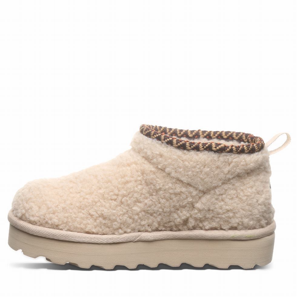 Kozaki Dziecięce Bearpaw Snuggle Daphne Deco Youth Beżowe | XLA1194KI