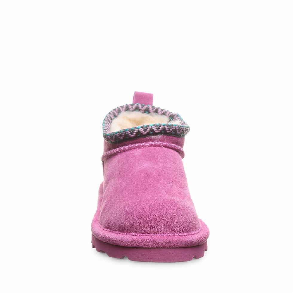 Kozaki Dziecięce Bearpaw Super Shorty Deco Youth Fioletowe | YKS8530ZG