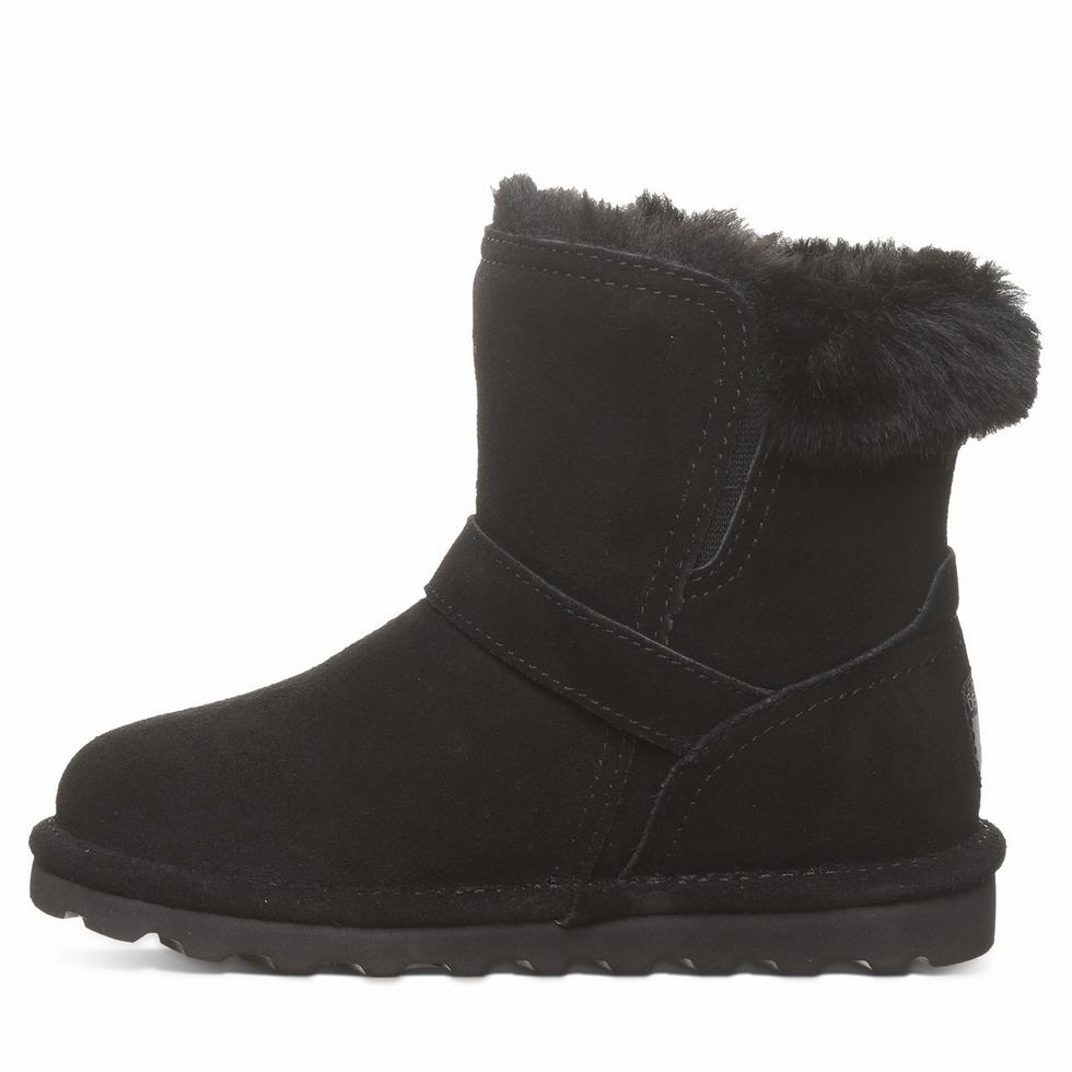 Kozaki Dziecięce Bearpaw Tallula Youth Czarne | XVV7875DU