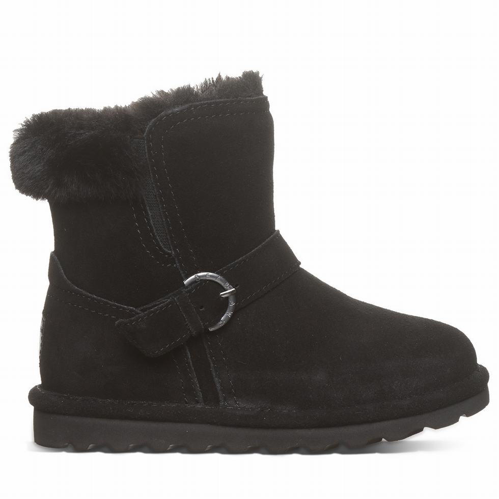 Kozaki Dziecięce Bearpaw Tallula Youth Czarne | XVV7875DU