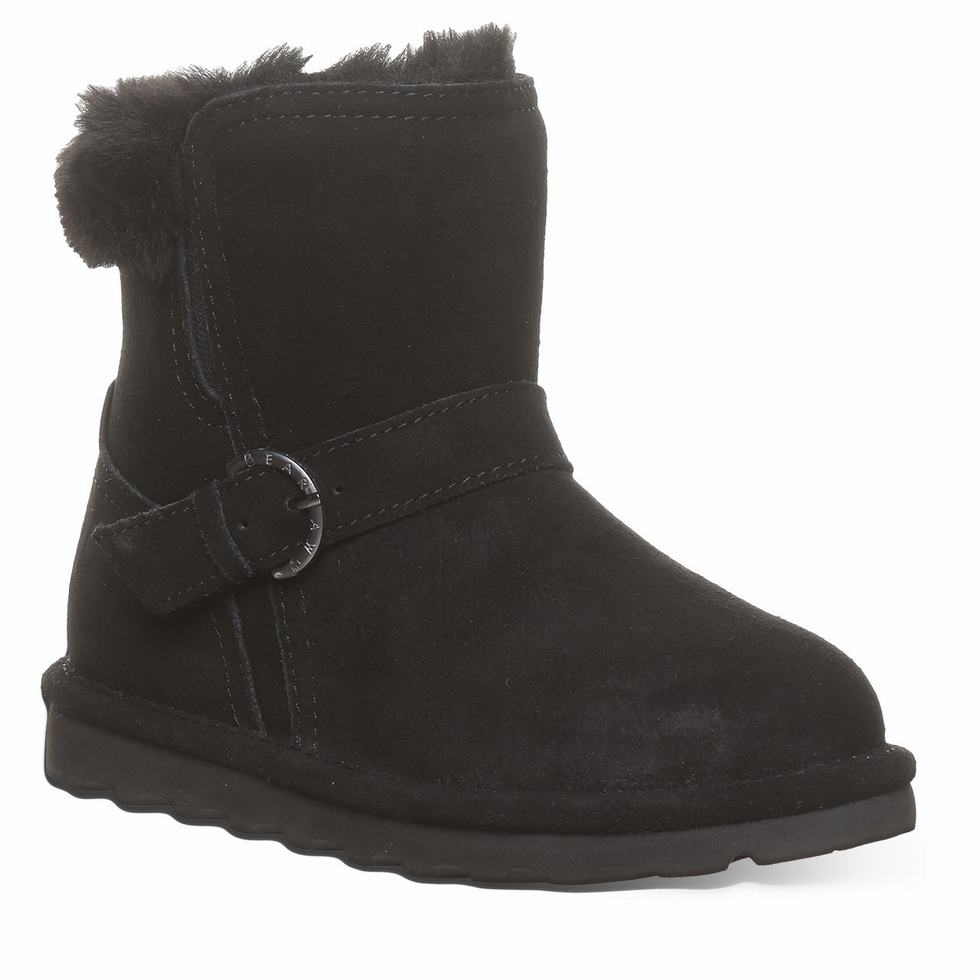 Kozaki Dziecięce Bearpaw Tallula Youth Czarne | XVV7875DU