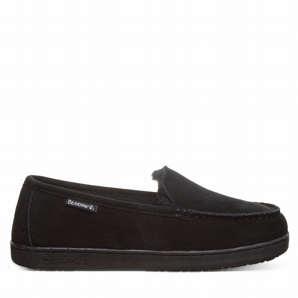 loafers Męskie Bearpaw Brian Czarne | OVC5389ZG