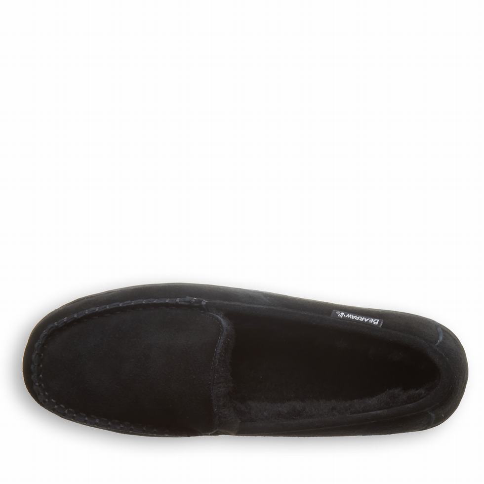 loafers Męskie Bearpaw Brian Czarne | OVC5389ZG