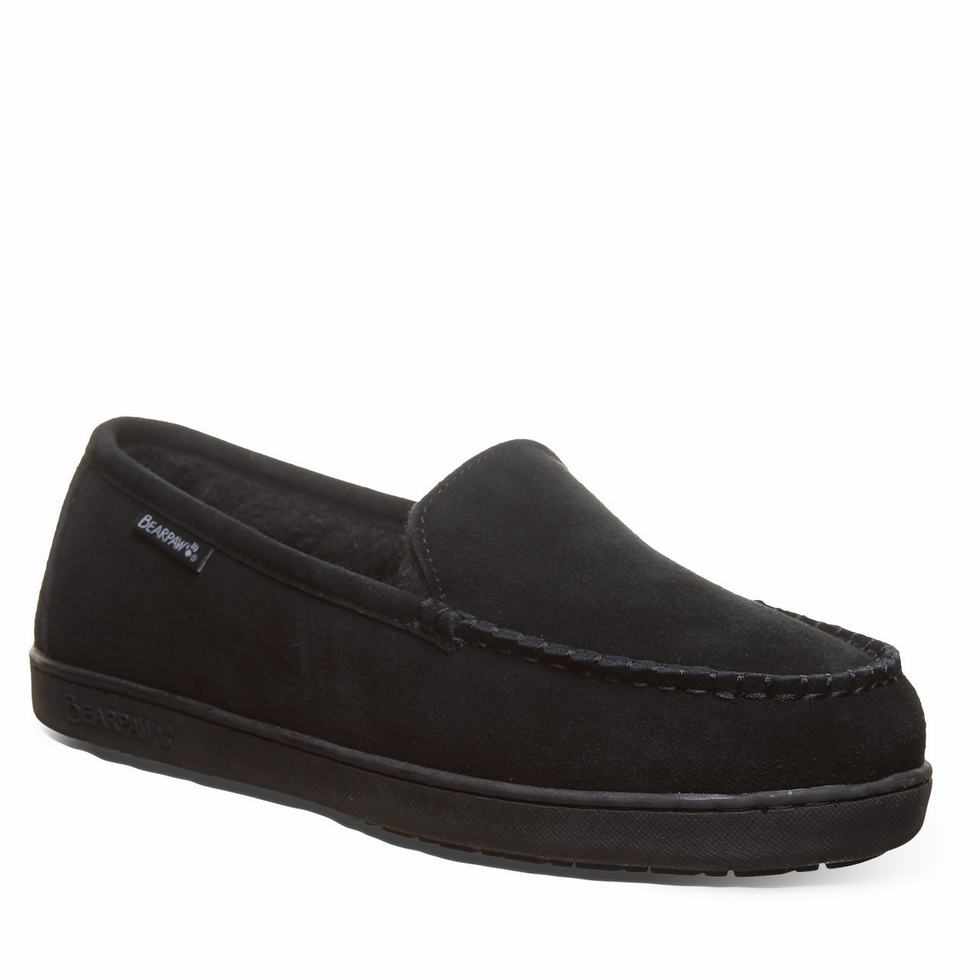 loafers Męskie Bearpaw Brian Czarne | OVC5389ZG