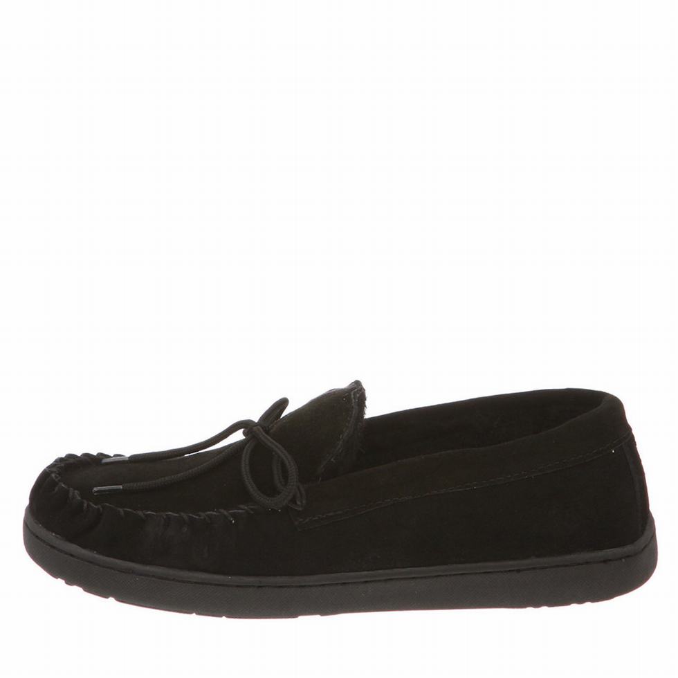 loafers Męskie Bearpaw Moc II Czarne | TEX50100ZJ