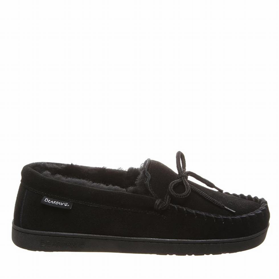 loafers Męskie Bearpaw Moc II Wide Czarne | GKK1418QB