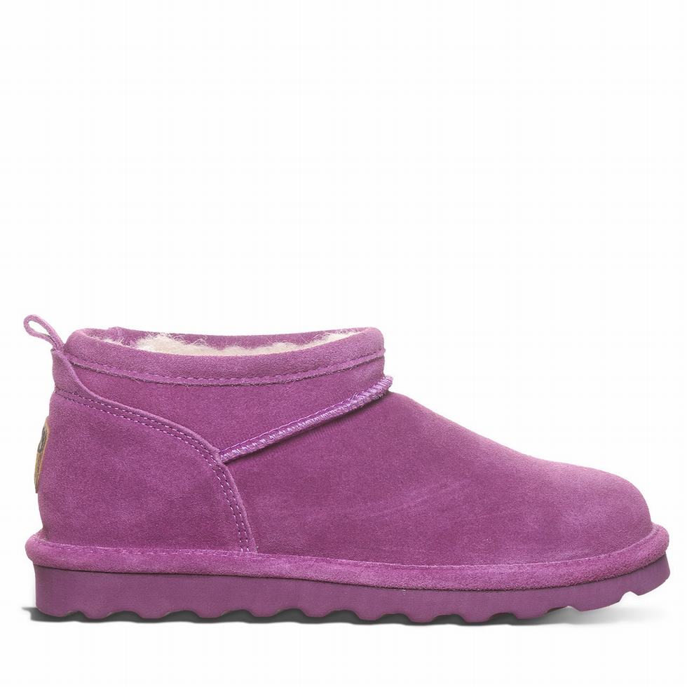 Śniegowce Damskie Bearpaw Super Shorty Fioletowe | RIZ5781UN