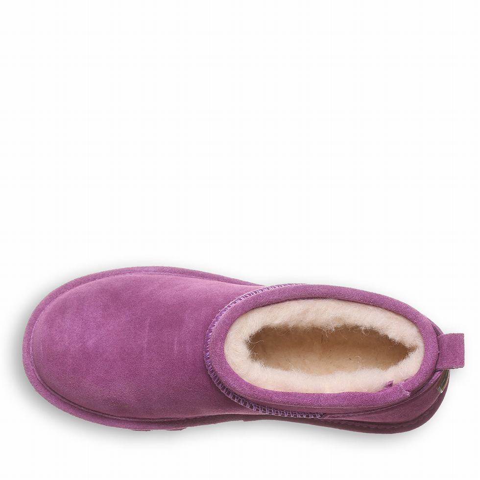 Śniegowce Damskie Bearpaw Super Shorty Fioletowe | RIZ5781UN