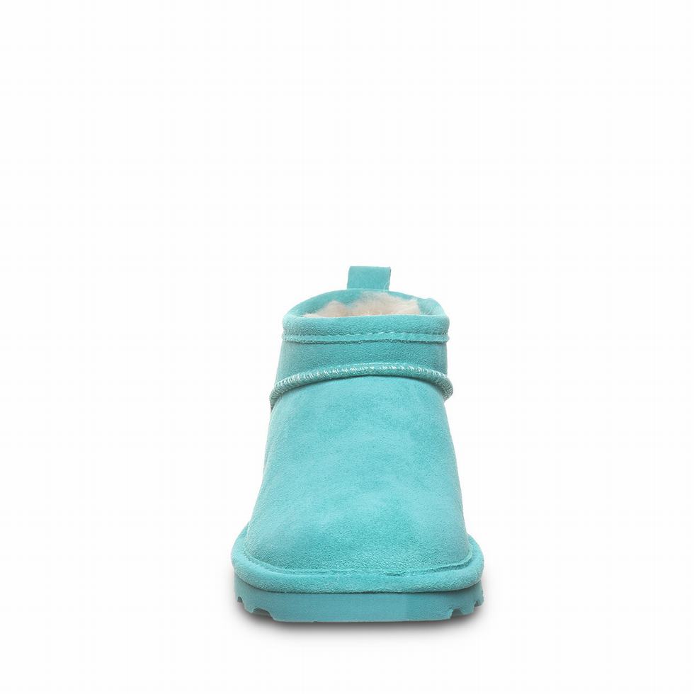 Śniegowce Damskie Bearpaw Super Shorty Niebieskie | YNJ2387OH